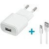 Ładowarka sieciowa FOREVER TC-01 USB 2A 10W Biały Szerokość [mm] 95