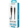 Kabel USB - USB-C FOREVER Shark 1m Czarny Długość [m] 1