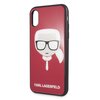 Etui KARL LAGERFELD Iconic Glitter Karl's Head do Apple iPhone X/Xs Czerwony Model telefonu iPhone X