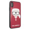 Etui KARL LAGERFELD Iconic Glitter Karl's Head do Apple iPhone X/Xs Czerwony Kompatybilność Apple iPhone X