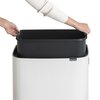 Kosz na śmieci BRABANTIA Bo Touch Bin Hi 130205 60L Biały Automatyczny Nie