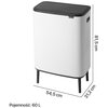 Kosz na śmieci BRABANTIA Bo Touch Bin Hi 130205 60L Biały Pojemność [l] 60