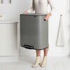 Kosz na śmieci BRABANTIA 211348 Bo Pedal Bin 60L Szary Typ Pedałowy