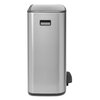 Kosz na śmieci BRABANTIA 211324 Bo Pedal Bin 60L Srebrny Rodzaj wykończenia Mat