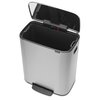 Kosz na śmieci BRABANTIA 211324 Bo Pedal Bin 60L Srebrny Materiał Stal nierdzewna