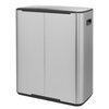 Kosz na śmieci BRABANTIA 211324 Bo Pedal Bin 60L Srebrny Materiał Tworzywo sztuczne