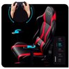 Fotel DIABLO CHAIRS X-Horn Kids (S) Czarno-czerwony Regulacja podłokietników Przód - tył