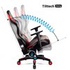 Fotel DIABLO CHAIRS X-Horn Kids (S) Czarno-czerwony Kolor Czarno-czerwony