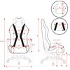 Fotel DIABLO CHAIRS X-Horn 2.0 (XL) Czarno-biały Regulacja podłokietników Góra - dół