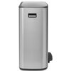 Kosz na śmieci BRABANTIA 211461 Bo Pedal Bin 60L Srebrny Materiał Stal nierdzewna
