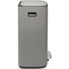Kosz na śmieci BRABANTIA 211485 Bo Pedal Bin 60L Szary Materiał Stal nierdzewna