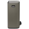 Kosz na śmieci BRABANTIA 21154 Bo Pedal Bin 60L Platynowy Pojemność [l] 60