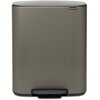 Kosz na śmieci BRABANTIA 21154 Bo Pedal Bin 60L Platynowy