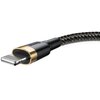 Kabel USB - Lightning BASEUS Cafule 2 m Czarno-złoty Długość [m] 2