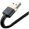 Kabel USB - Lightning BASEUS Cafule 2 m Czarno-złoty Typ USB-A - Lightning