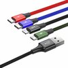 Kabel USB - Lightning/MicroUSB/2x USB-C BASEUS 1.2 m Typ USB - Micro USB