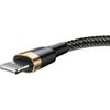 Kabel USB - Lightning BASEUS Cafule 1 m Czarno-złoty Długość [m] 1