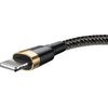 Kabel USB - Lightning BASEUS Cafule 3 m Czarno-złoty Typ USB-A - Lightning
