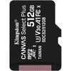 Karta pamięci KINGSTON microSDXC Canvas Select Plus 512GB + Adapter Adapter w zestawie Tak