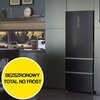 Lodówka HAIER A3FE742CGBJ No Frost 190.5cm Czarna System ABT  Roczne zużycie prądu 289 kWh = 332.35 zł