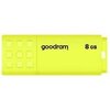 Pendrive GOODRAM UME2 8GB, USB 2.0, Odczyt 20 Mb/s, Zapis 5 Mb/s Żółty