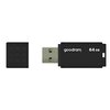 Pendrive GOODRAM UME3 64GB, USB 3.2 Gen. 1 (USB 3.0), Odczyt 60 Mb/s, Zapis 20 Mb/s Czarny Pojemność [GB] 64