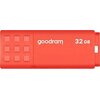 Pendrive GOODRAM UME3 32GB, USB 3.2 Gen. 1 (USB 3.0), Odczyt 60 Mb/s, Zapis 20 Mb/s Pomarańczowy
