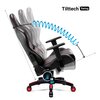 Fotel DIABLO CHAIRS X-One 2.0 Kids Czarno-czerwony Regulowane oparcie Tak