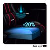 Fotel DIABLO CHAIRS X-One 2.0 Kids Czarno-czerwony Odchylenie [stopnie] 90 - 135