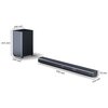 Soundbar SHARP HT-SBW460 Czarny 3.1-kanałowy, Bezprzewodowy Subwoofer,4K,Dolby Atmos,HDMI eARC,Bluetooth Moc całkowita [W] 440