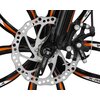 Rower młodzieżowy INDIANA X-Rock 2.4 24 cale dla chłopca Czarno-pomarańczowy Wiek 7 lat
