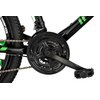 Rower młodzieżowy INDIANA X-Rock 2.4 24 cale dla chłopca Czarno-zielony Liczba biegów 21