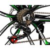 Rower młodzieżowy INDIANA X-Rock 2.4 24 cale dla chłopca Czarno-zielony Przerzutka tylna marka Shimano Tourney