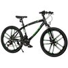 Rower młodzieżowy INDIANA X-Rock 2.4 24 cale dla chłopca Czarno-zielony