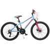 Rower młodzieżowy INDIANA Roxy Jr 24 cale dla dziewczynki Błękitny Rama Aluminiowa, 14"