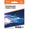 Antywirus BITDEFENDER Family Pack 15 URZĄDZEŃ 1 ROK Kod aktywacyjny Rodzaj Program antywirusowy