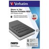 Dysk VERBATIM Store 'n' Go Secure 2TB HDD Rodzaj dysku HDD