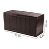 Skrzynia ogrodowa KETER Sherwood Storage Box 270L Brązowy Kształt Prostokątny