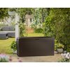 Skrzynia ogrodowa KETER Samoa Rattan Box 270 L Brązowy Rozmiar po zmontowaniu [cm] 117 x 45 x 57