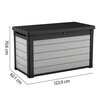Skrzynia ogrodowa KETER Denali Duo Tech Box 380L Czarno-szary Materiał Tworzywo sztuczne