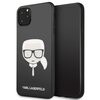 Etui KARL LAGERFELD Iconic Glitter Karl's Head do Apple iPhone 11 Pro Max Czarny