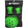 Ochraniacze VÖGEL VOK-650S Zielony dla Dzieci (Rozmiar S/M) + Kask Materiał skorupy Tworzywo sztuczne