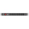 Listwa LANBERG PDU-08I-0200-C20-BK (2 m) Czarny Prąd znamionowy [A] 16