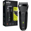 Golarka BRAUN Series 3 300S Czarny Na mokro i sucho Czas pracy bezprzewodowej [min] 30