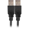 Kabel USB-A - USB-A LANBERG CA-USBA-20CU-0005-BK 0.5 m