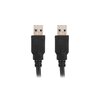 Kabel USB-A - USB-A LANBERG CA-USBA-30CU-0018-BK 1.8 m Rodzaj Kabel