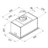 Okap VDB Master 60 Glass Biały 425m3/h 63db klasa B Szerokość [cm] 55