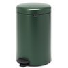 Kosz na śmieci  z pedałem BRABANTIA 304064 NewIcon wyjmowane wiadro, szczelnie zamykana pokrywa 20L Zielony Materiał Stal nierdzewna