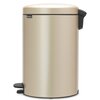 Kosz na śmieci z pedałem BRABANTIA 304460 NewIcon szczelnie zamykana pokrywa, dno antyposlizgowe 20L Szampański Liczba komór 1