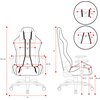 Fotel DIABLO CHAIRS X-One 2.0 King Size Czarno-biały Regulacja podłokietników Góra - dół